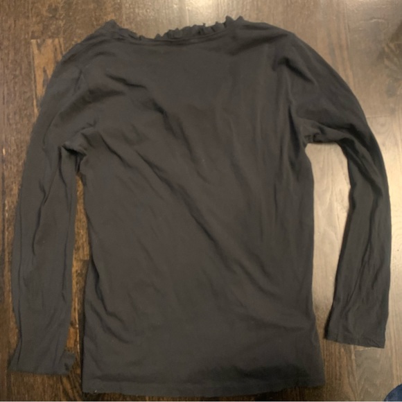 J. Crew Size Medium Black Blouse - Picture 6 of 6